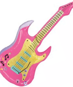 Pink Guitar Big Balloon