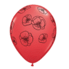 Poppy Printed Latex Balloons