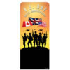 VE Day 80th Anniversary Soldier Silhouettes Backdrop