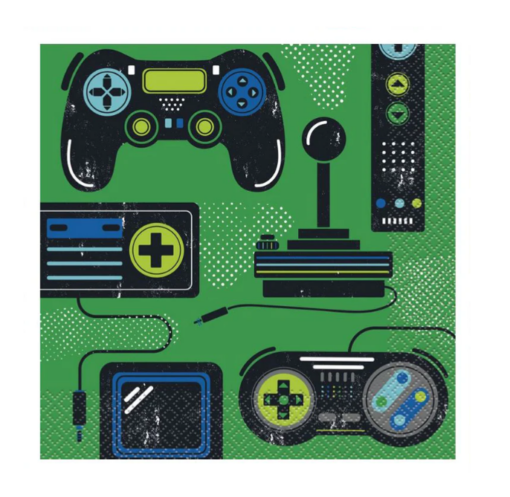 Gamer Controller Printed Napkins