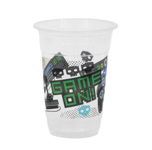 Gamer Controller Printed Plastic Cups