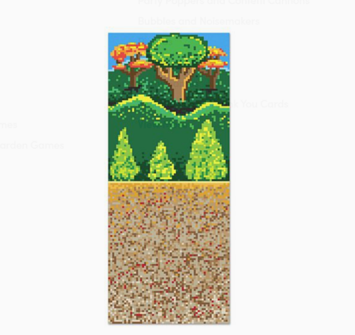 Pixel Style Forest Back Drop