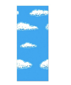 Pixel Style Sky Back Drop - Perfect for a Minecraft Themed Party