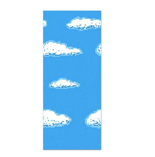 Pixel Style Sky Back Drop - Perfect for a Minecraft Themed Party