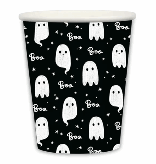Halloween Ghost Themed Paper Party Cups