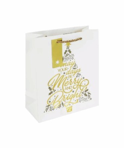 Merry And Bright Christmas Medium Gift Bags