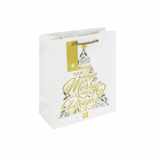 Merry And Bright Christmas Medium Gift Bags