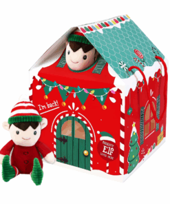 Naughty Elf Gift Box & Plush Elf