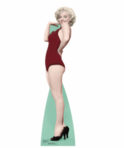 Marilyn Monroe Red Swim Suit Cardboard Cut Out