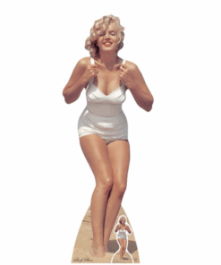 Marilyn Monroe White Swim Suit Cardboard Cut Out