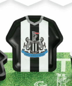 Newcastle United Footabll Shaped Paper Plate