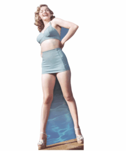 Marilyn Monroe Blue Bikini Cardboard Cut Out