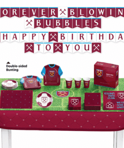 West Ham United FC Officially Licensed Birthday Party Decorating & Table Kit