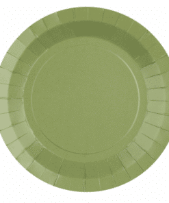 Sage Green Olive Paper Plates
