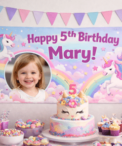 Personalised Party Banner – 1.2m Wide