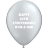 SILVER Custom Printed Balloons