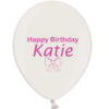White Balloon Pink Print For A Birthday Girl Low Minimum Orders